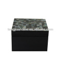 CPA-BPSBXS Neuseeland Paua Shell Aufbewahrungsbox mit schwarzer Farbe